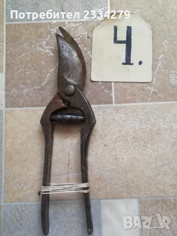 Стари овощарски ножици за клони храсти от 50-те години., снимка 8 - Антикварни и старинни предмети - 37128258