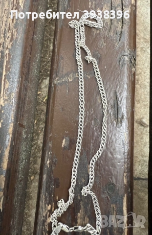 сребърна гривна Pandora + сребърен синджир, снимка 2 - Гривни - 52116242