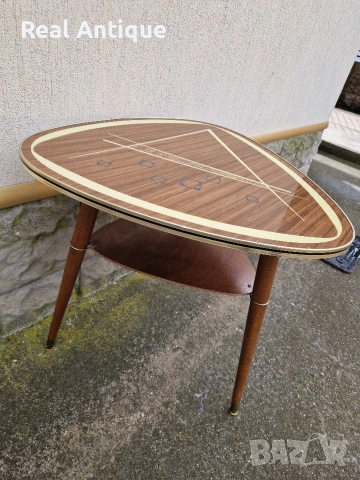 Рядка антикварна немска дизайнерска масичка , снимка 6 - Антикварни и старинни предмети - 53482528