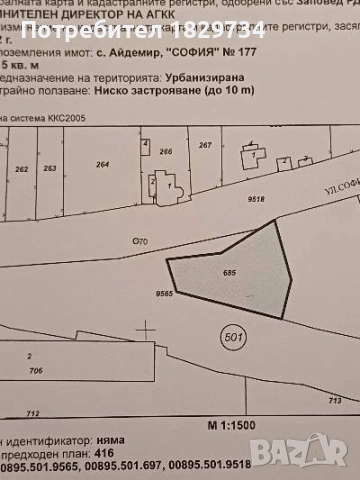 Дворно място в регулация.