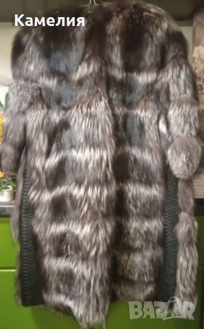 Палта от сребърна лисица , снимка 5 - Палта, манта - 51954516