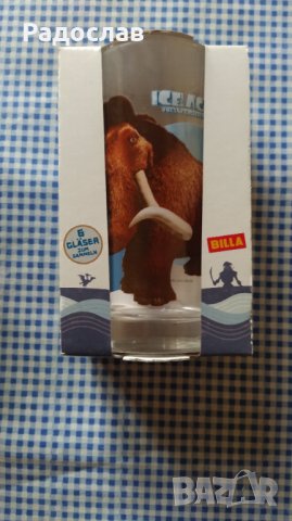 стъклени чаши Ice Age, снимка 3 - Чаши - 42160436