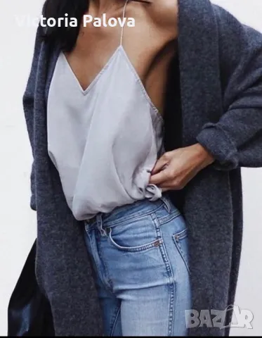 Норвегия. Много модерна жилетка-кардиган NEVER DENIM, снимка 16 - Жилетки - 28215316