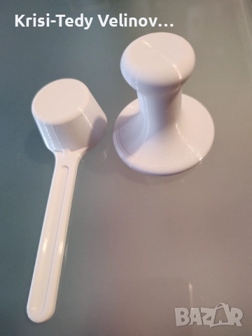 Комплект тампер с лъжичка за кафе