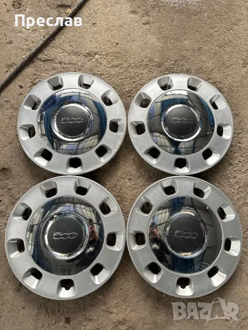 4 броя оригинални тасове за Fiat 500 14, снимка 1