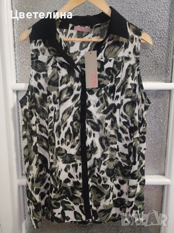 Дамски ефирен топ с принт SAINT TROPEZ размер М цена 40 лв.