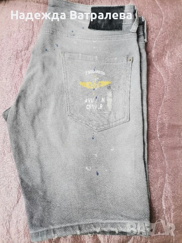 Мъжки къси дънки Dsquared 2 размер 48 , снимка 4 - Дънки - 51271259