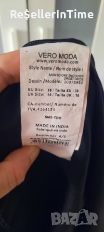 Елегантна черна рокля Vero Moda с дантела  , снимка 4 - Рокли - 41955444