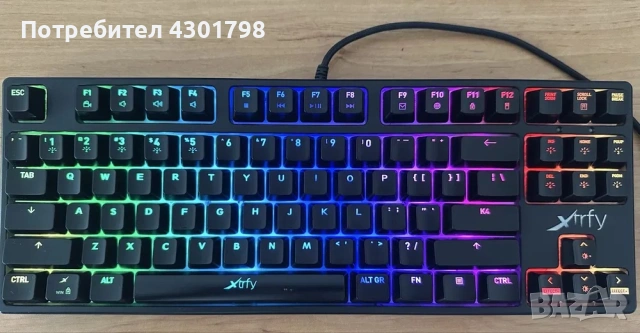 Клавиатура Xtrfy K4 TKL, снимка 2 - Клавиатури и мишки - 53192691