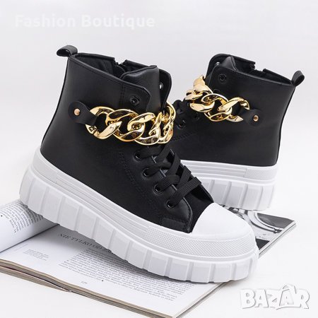 ХИТ модел дамски, кожени кецове с дебела подметка 37/41, снимка 3 - Дамски боти - 34777459