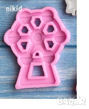 Въртележка Виенско колело силиконов молд форма фондан шоколад гипс 