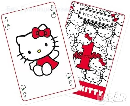 Нови Карти за игра Waddingtons Hello Kitty – забавление навсякъде, снимка 5 - Образователни игри - 49089568