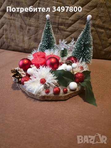 Коледен ароматен свещник 22х23 см