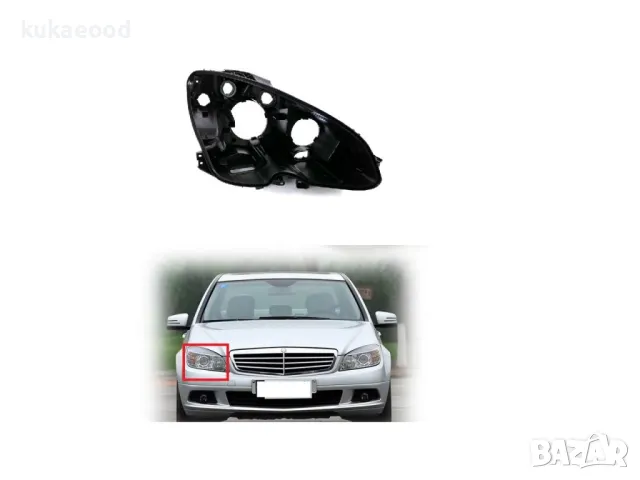 Корпус за фар на Mercedes C-Class W204, снимка 3 - Части - 47457022