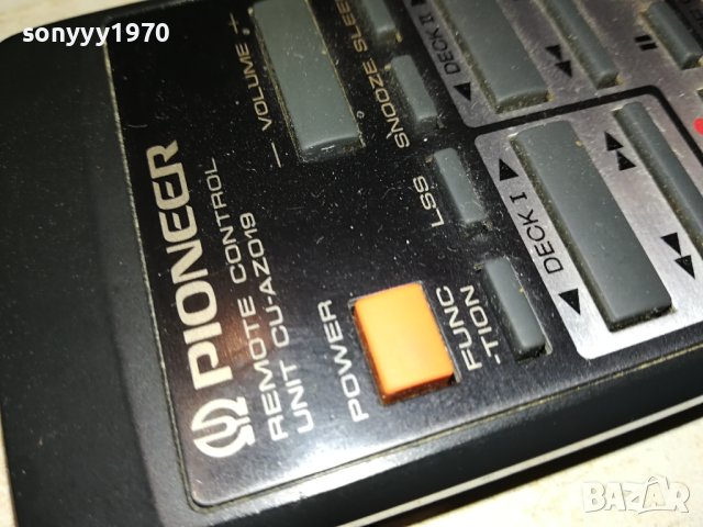 PIONEER CU-AZ019 AUDIO REMOTE-ВНОС SWISS 2606231713, снимка 4 - Ресийвъри, усилватели, смесителни пултове - 41361730