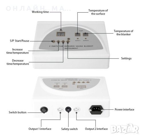 ☆☆☆☆☆Последна бройка на супер оферта само за 250лв●●●Инфрачервена сауна отдеало пуловер , снимка 9 - Друга електроника - 40528384