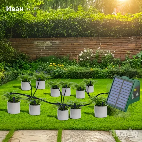 Соларна система за капково напояване, автоматично поливане, снимка 5 - Градинска техника - 50314159