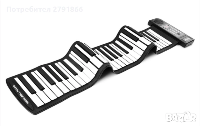 61 клавиша навиващо се пиано,преносимо,жак слушалки,line вход,MIDI изход,128 ритъма на ток и ба, снимка 11 - Пиана - 51409279