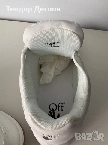 Обувки Off-White Out Of Office 45 номер, снимка 4 - Маратонки - 53657934