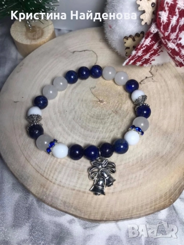Предлагам коледни бижута с естествени камъни, снимка 15 - Колиета, медальони, синджири - 52522299