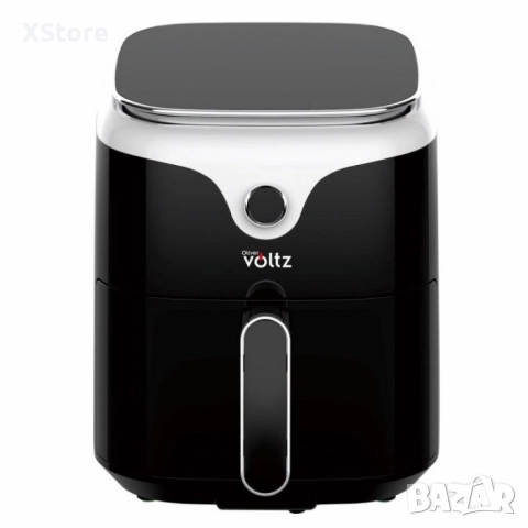 Фритюрник AirFryer Voltz, 1400W, 3.5л., Горещ въздух, Таймер, до 200°С, Дигитален, подвижна скара