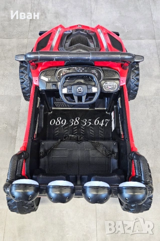 ТОП ЦЕНА!НОВО!Акумулаторно бъги/UTV Jakarta RED 4x4 с 12V батерия,USB, снимка 9 - Електрически играчки - 51337681
