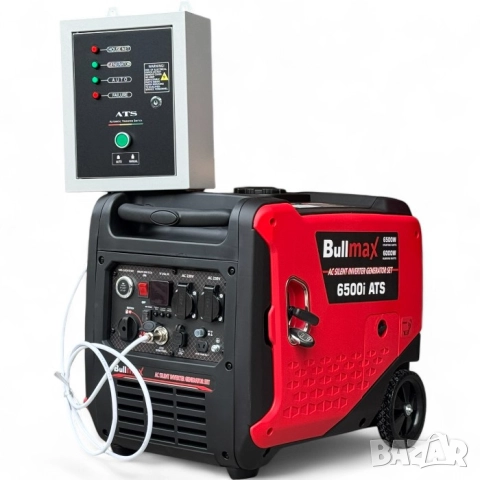 6,5 kW Инверторен обезшумен генератор за ток  дистанционно, ATS табло