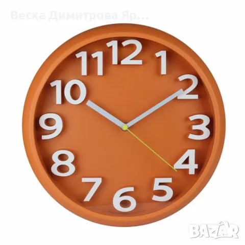 Стенен безшумен часовник 32 см, снимка 2 - Стенни часовници - 49291916