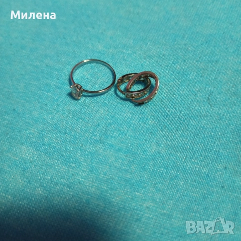 Обеци и пръстен , снимка 2 - Бижутерийни комплекти - 52471245