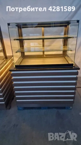 Немска луксозна сладкарска хладилна витрина за торти и сладкарски изделия, снимка 3 - Други машини и части - 53654355