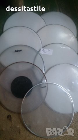 16" кожи за барабани