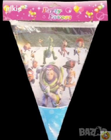 Toy Story 3 Играта на играчките и Buzz Парти Гирлянд Знаменца Флаг Банер, снимка 2 - Други - 29729892