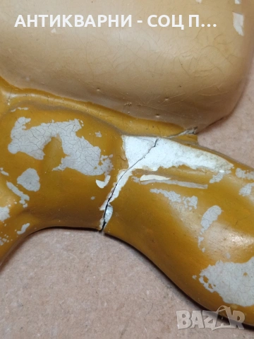 Стара Гипсова Фигура Лице На Жена С Цветна Забрадка. НОМЕР 1667., снимка 8 - Антикварни и старинни предмети - 53759414