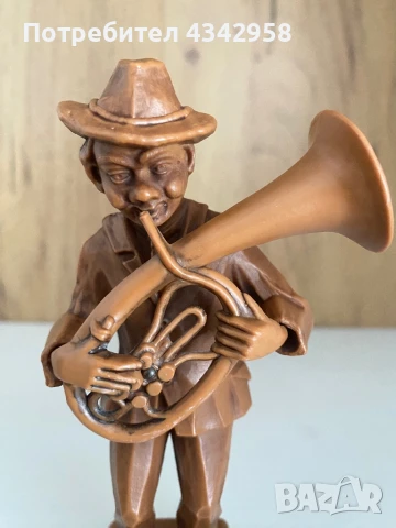 Vintage. Фигурка « Селски музикант». Германия , снимка 2 - Колекции - 50719850