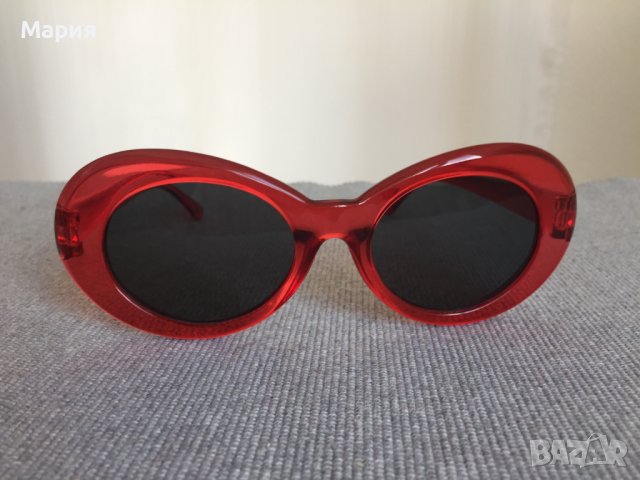 Нови Дамски Слънчеви Очила Червени Черни Прозрачни Кръгли Ретро Модел Модерни , снимка 14 - Слънчеви и диоптрични очила - 44448902