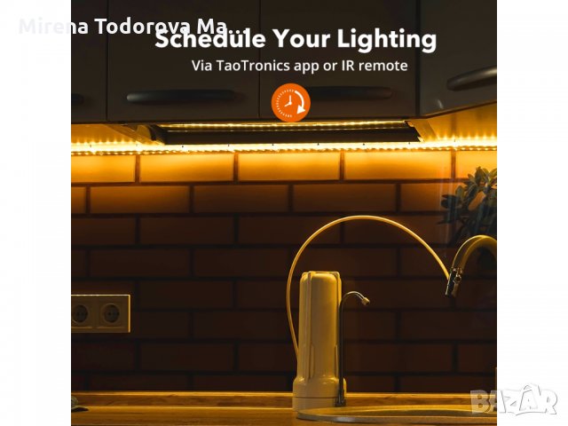 LED лентови светлини, водоустойчиви, TaoTronics ,работещи с Alexa, снимка 5 - Лед осветление - 36027606