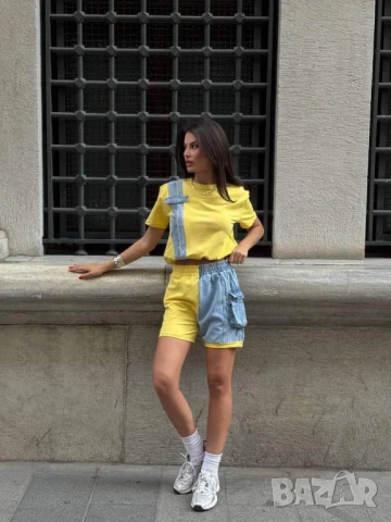 дамски екипи с деним , снимка 2 - Спортни екипи - 51176791