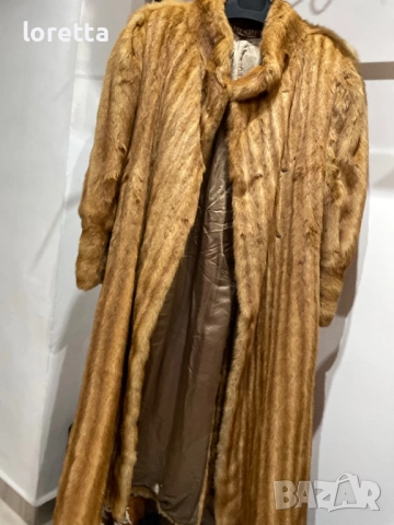 Дълго палто с косъм от норка , снимка 2 - Палта, манта - 52206183