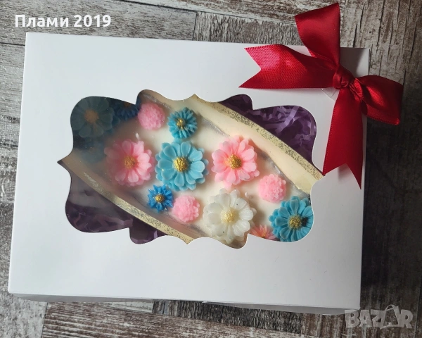 Ръчно изработена керамика с ароматна свещ със соев восък , снимка 9 - Декорация за дома - 53653184