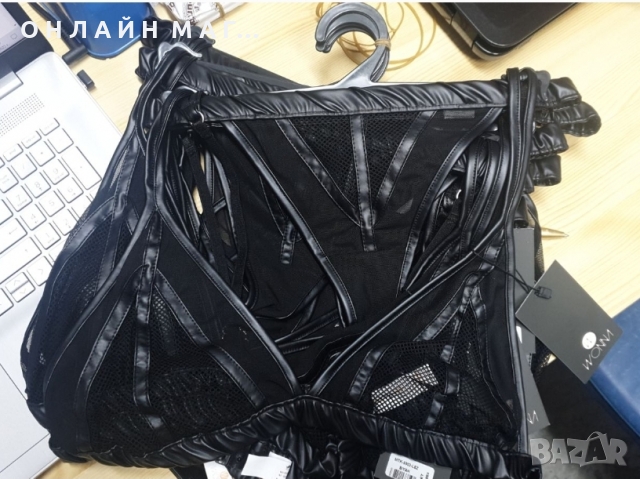 Комплект с кожа / с м л хл, снимка 4 - Корсети, бюстиета, топове - 36111661