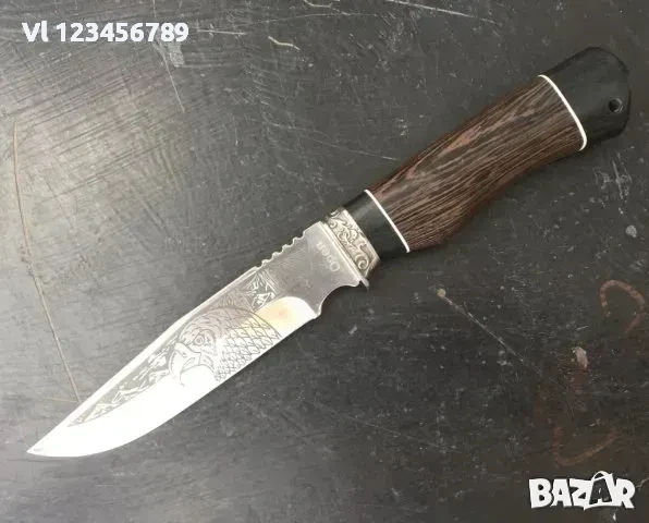 Великолепен нож ОРЕЛ - Стомана 65Х13; размер 145Х275 , снимка 2 - Ножове - 53847370