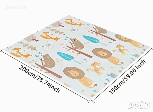 Нов детски сгъваем термо килим за игра , снимка 2 - Мебели за детската стая - 53576240