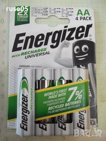 Комплект от 4 бр. акумулаторни батерии "Energizer AA" нови