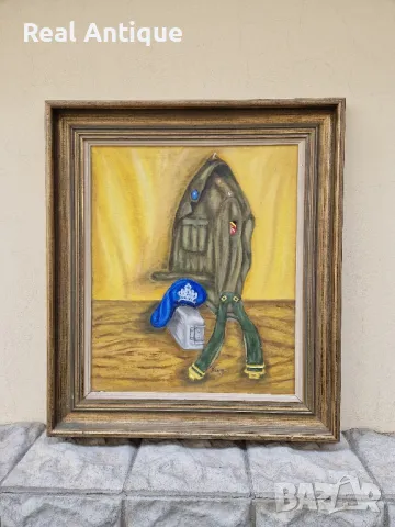 Прекрасна много добра авторска картина масло върху платно , снимка 1