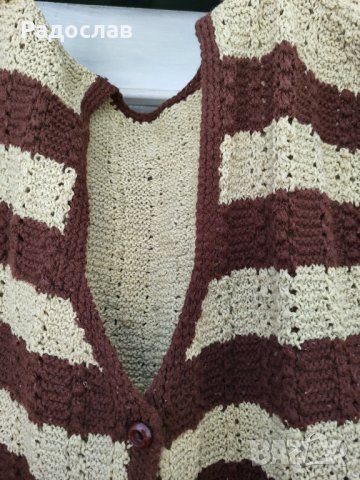 Продавам вълнен елек жилетка с копчета  Унисекс , снимка 3 - Жилетки - 42280218