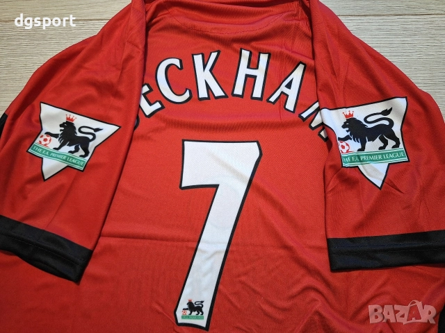 Футболна фланелка на Дейвид Бекъм Манчестър Юнайтед ретро модел!!!, снимка 3 - Футбол - 47707501