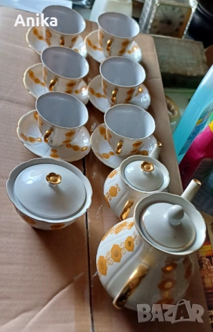 Сервиз за кафе 15 части, снимка 2 - Сервизи - 53775030