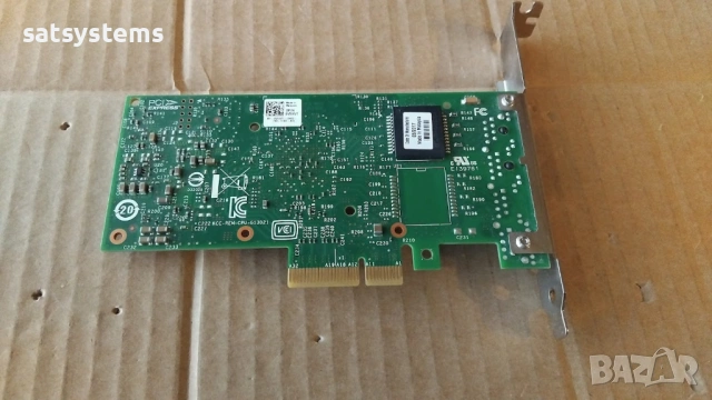 Dell 0V5XVT Intel i350-T2 Gigabit Dual Port PCI-E Server Adapter Card, снимка 8 - Мрежови адаптери - 53090875