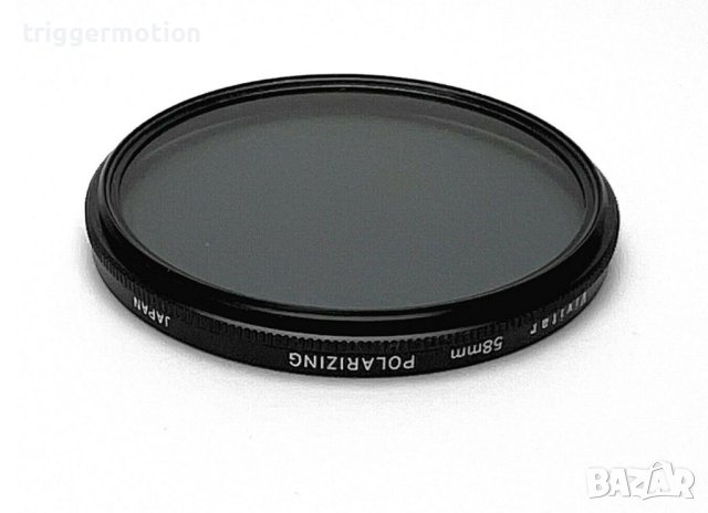 58mm Винтидж Vivitar Polarizer Slim Frame Фотографски Поляризационен филтър, снимка 2 - Обективи и филтри - 41597253