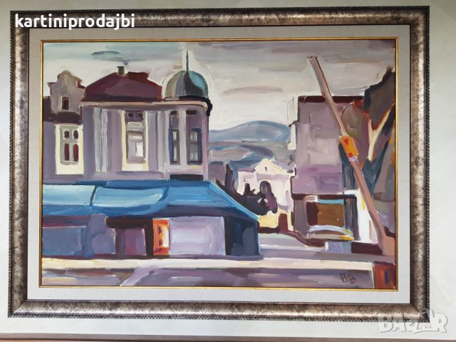 Маслена картина " Изглед от града ", снимка 7 - Картини - 24517015